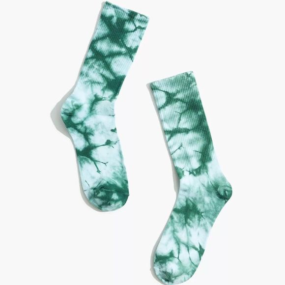 Madewell Other - Madewell ~ Tie-Dye Trouser Socks ~ Midnight Green